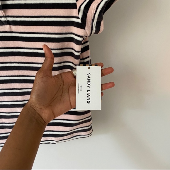 Sandy Liang x Vans Velvet Cropped Short Sleeve Top - Picture 4 of 5